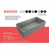 Bocchi Contempo Workstation Apron Front Fireclay 36 in. Single Bowl Kitchen Sink in Matte Gray 1505-006-0120
